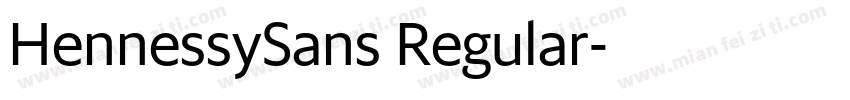 HennessySans Regular字体转换